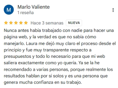 webs, hosting y SEO buen precio reseña buena